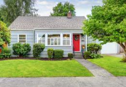 suburban house street view