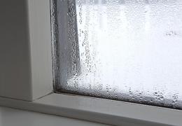 condensation on window of house