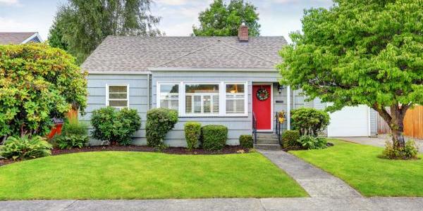 suburban house street view