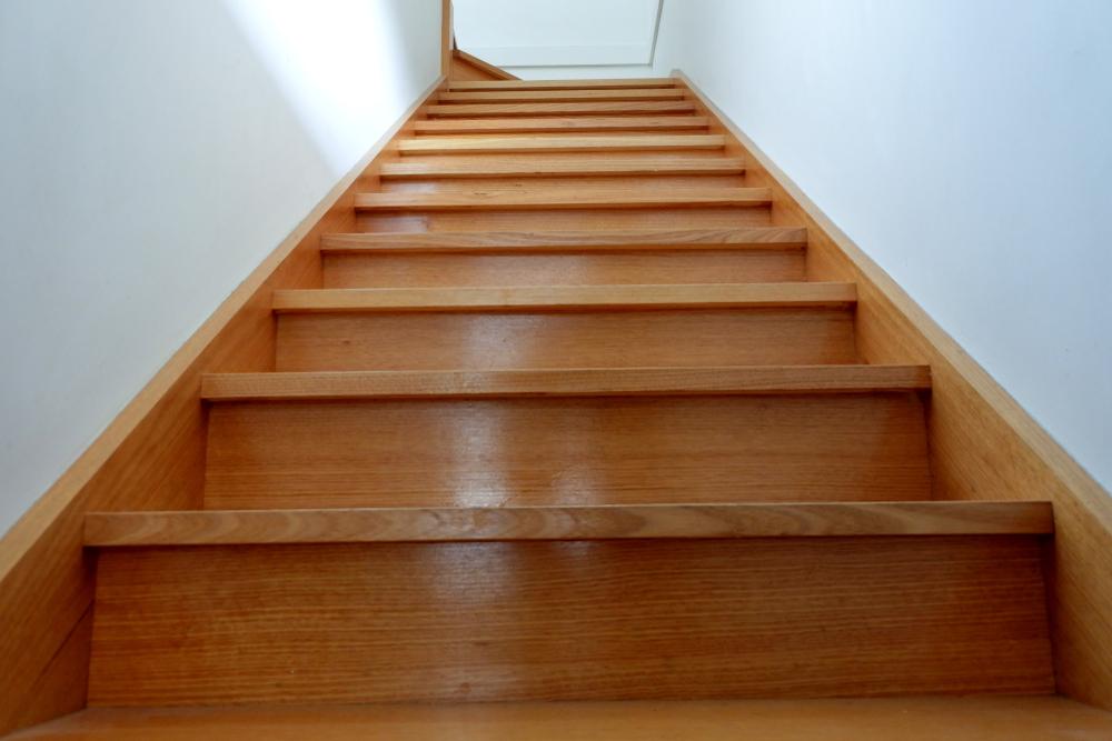 stairs to second floor of home