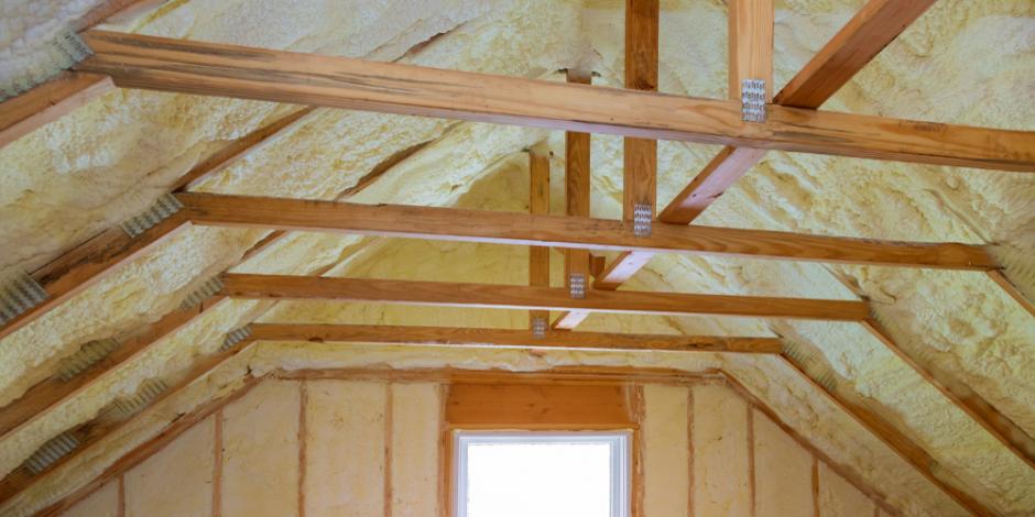 attic with new insulation