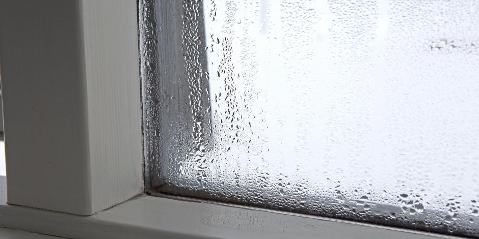 condensation on window of house