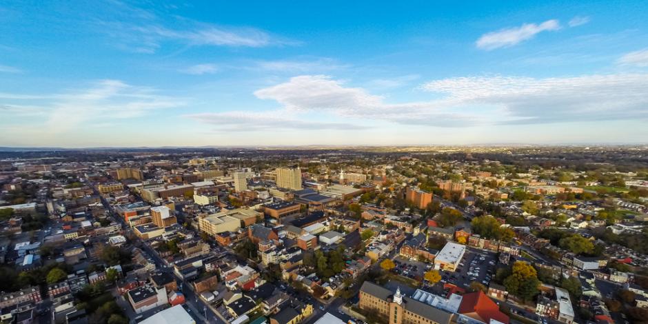 lancaster PA aerial view